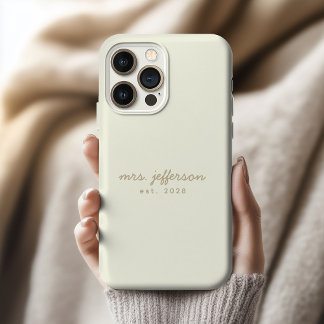 Custom Mrs and Mr Phone Case Gift for Wedding