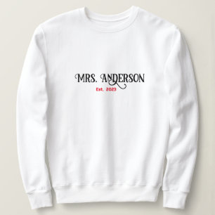 Custom Mrs. Christmas Sweatshirt - Personalized
