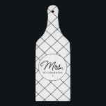 Custom Mrs. Est. Modern Elegant Script Newlywed Cutting Board<br><div class="desc">Personalized Mrs. Modern Elegant Script Newlywed New Couple Wedding Gifts!</div>