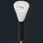 Custom Mrs. Est. Modern Elegant Script Newlywed Golf Head Cover<br><div class="desc">Personalized Mrs. Modern Elegant Script Newlywed New Couple Wedding Gifts!</div>