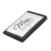 Custom Mrs. Est. Modern Elegant Script Newlywed