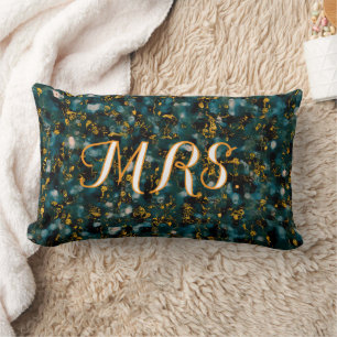 Custom Mrs. Midnight Sky Celestial Abstract  Lumbar Pillow