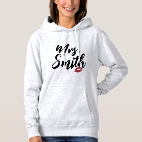 Custom Mrs  Mr Apparel Couples Personalized Hoodie