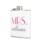 Custom Mrs. Wedding Flask | Bride-to-Be Gifts