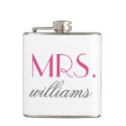 Custom Mrs. Wedding Flask | Bride-to-Be Gifts