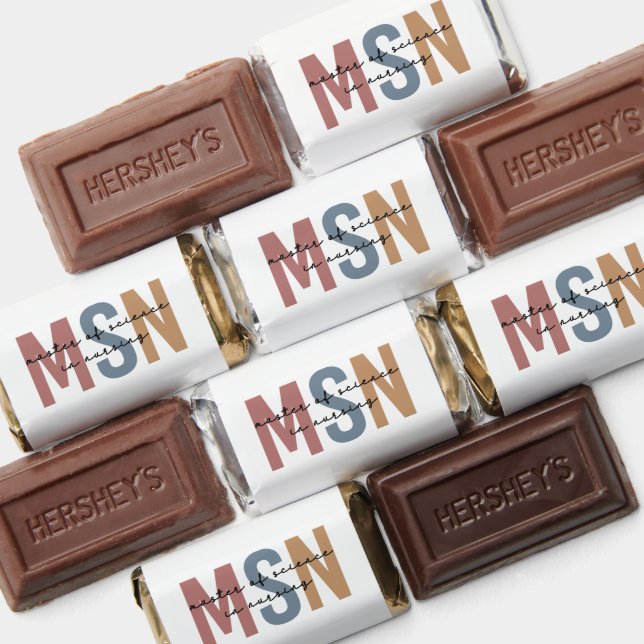 Custom MSN Master of Science in Nursing Graduation Hershey's Miniatures (Assorted)