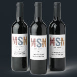 Custom MSN Master of Science in Nursing Graduation Wine Label<br><div class="desc">Custom MSN Master of Science in Nursing Graduation | Nursing School NP Graduation Gifts!</div>