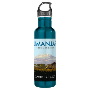Custom Mt Kilimanjaro Climb Commemorative Stainless Steel Water Bottle