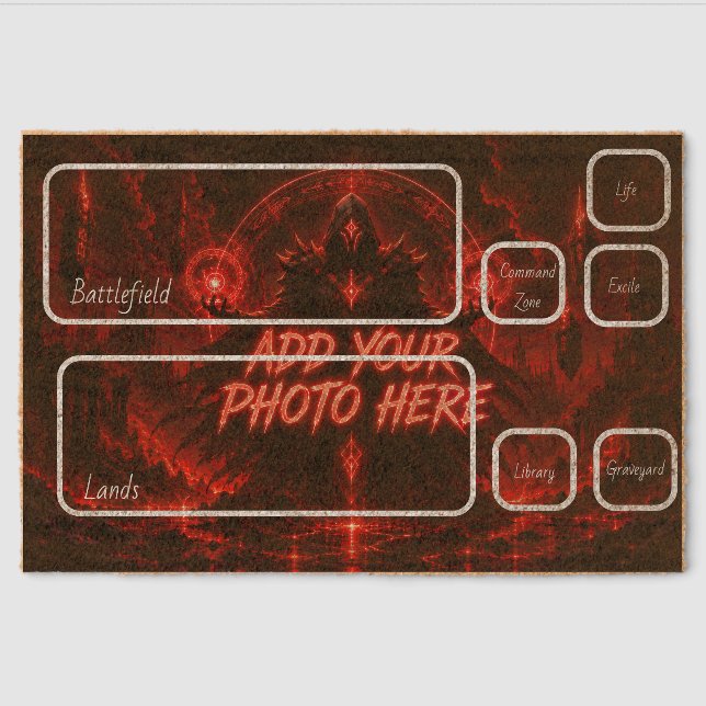 Custom mtg playmat  fiber doormat (Front)