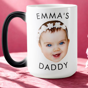 Custom Mug, Baby Mug, Dad Birthday Gift, Face Color Morph Mug