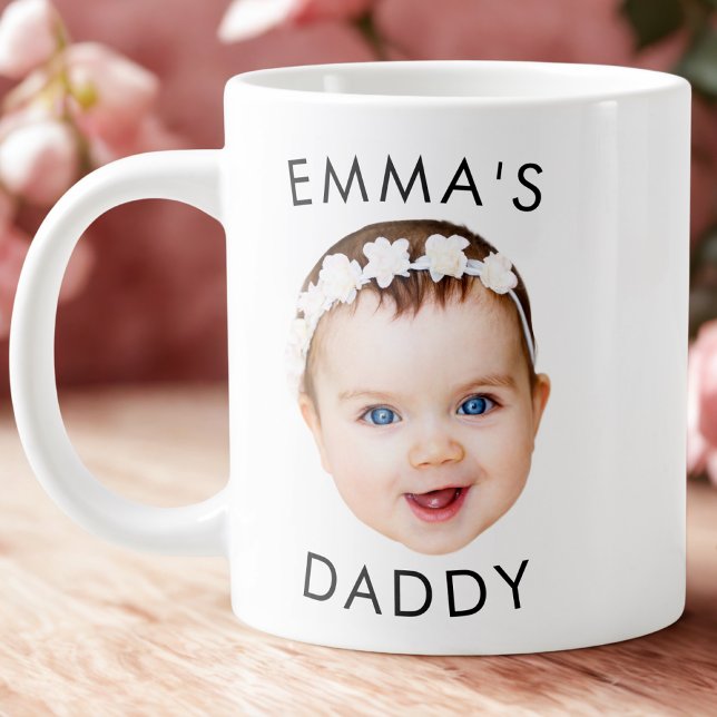 Custom Mug, Baby Mug, Dad Birthday Gift, Face Giant Coffee Mug (Creator Uploaded)