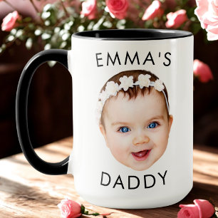Custom Mug, Baby Mug, Dad Birthday Gift, Face Mug