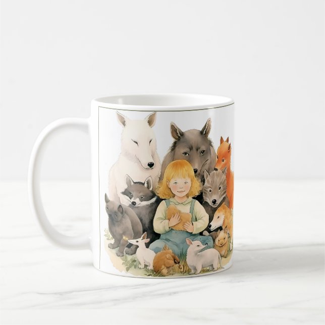 Custom Mug - Just a girl who loves animals  (Left)