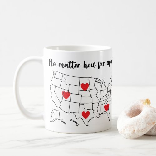 Custom mug Move 4 hearts to your chosen states