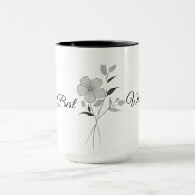Custom Mug Personalized Christmas Gifts, Flower