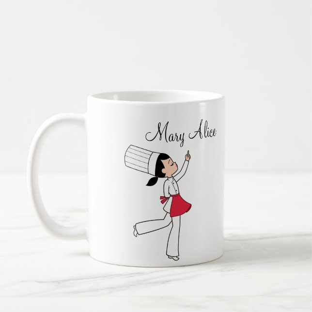 Custom Mug with Super Cute Kitchen Motif (Left)