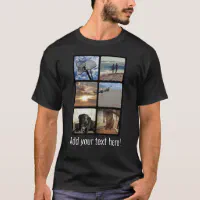 Custom Multi Photo Mosaic Picture Collage T Shirt Zazzle