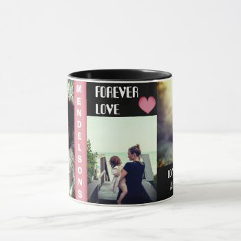 Custom Multi Picture And Personalized Text Mug by CustomizePersonalize at Zazzle