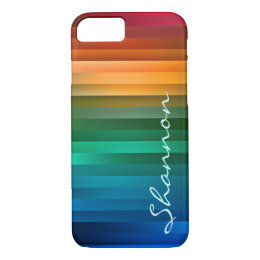 Custom Multicolor Ribbon Stripe iPhone 8/7 Case