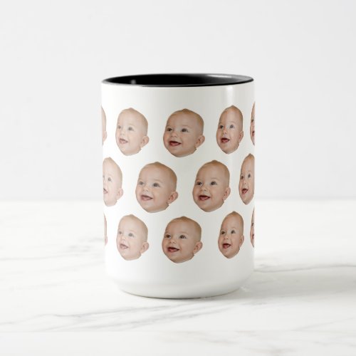 Custom Multiple Faces Birthday Gifts For Mom Dad Mug