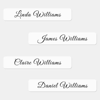 Custom Multiple Names Fabric Clothing Kids' Labels by Farlane at Zazzle
