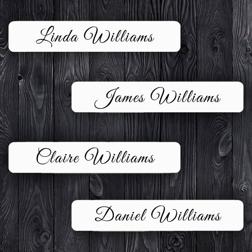 Custom Multiple Names Fabric Clothing Kids Labels