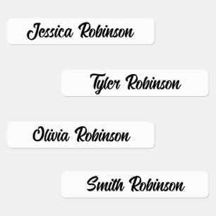 Custom Multiple Names Fabric Clothing Kids' Labels