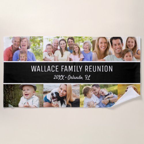 Custom Multiple photos family reunion keepsake