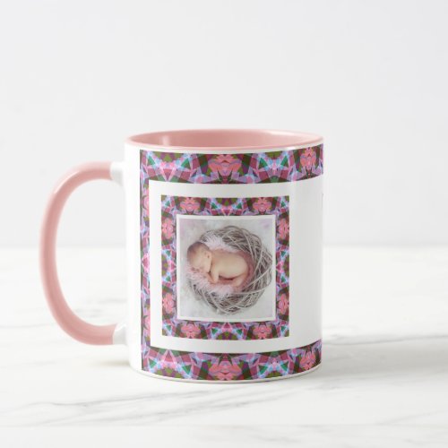 Custom Mumâs Pink Best Mum Ever Photo Tea Coffee Mug