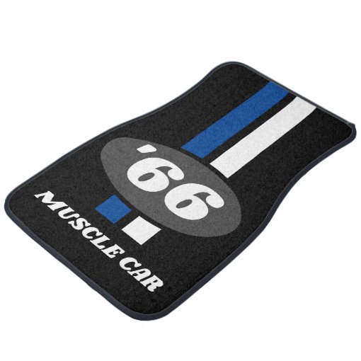 Custom muscle car auto racing stripes floor mats | Zazzle