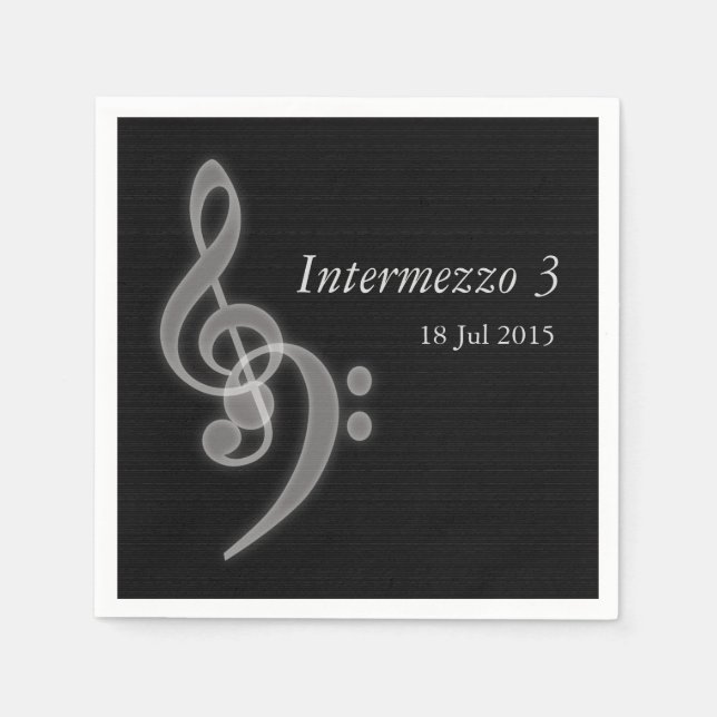 Custom Music Concert Napkins (Front)