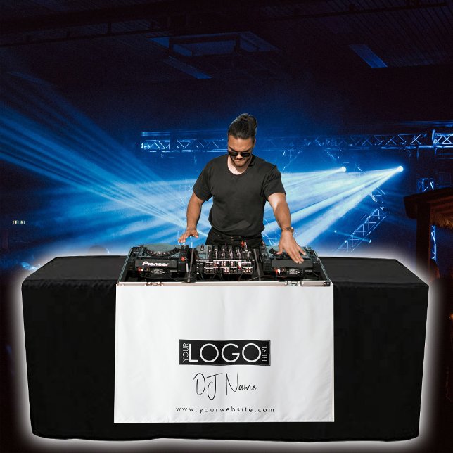 Custom Music DJ Business Logo Table Runner Banner Tapestry (Custom Music DJ Business Logo Table Runner Banner Tapestry)