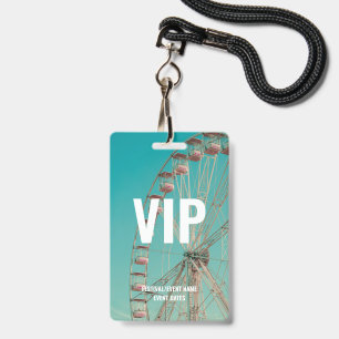 Custom Music Festival Concert Event Access VIP Badge