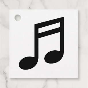 Custom music note icon personalized thank you gift favor tags