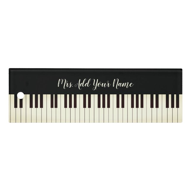 Custom Music Piano Teacher Piano Keys  Ruler (Front)
