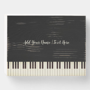 Custom Music Piano Teacher Piano Keys Wooden Box Sign