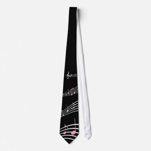 Custom Music Sheet Neck Tie