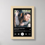 Custom Music Song Album Photo Couple Framed Art<br><div class="desc">This unique, modern music streaming themed poster allows you to replace the photo with your own, add the name of the song and artist, and feature the latest modern music streaming symbols. With this gift, you can instantly create a personalized momento that is both visually appealing and holds a special...</div>