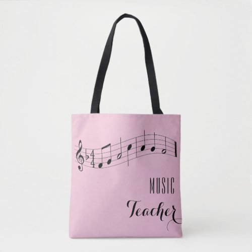 Custom Music Teacher Bag _ Rose Pink