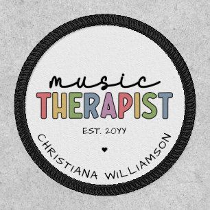 Custom Music Therapist Music Therapy Graduation Patch