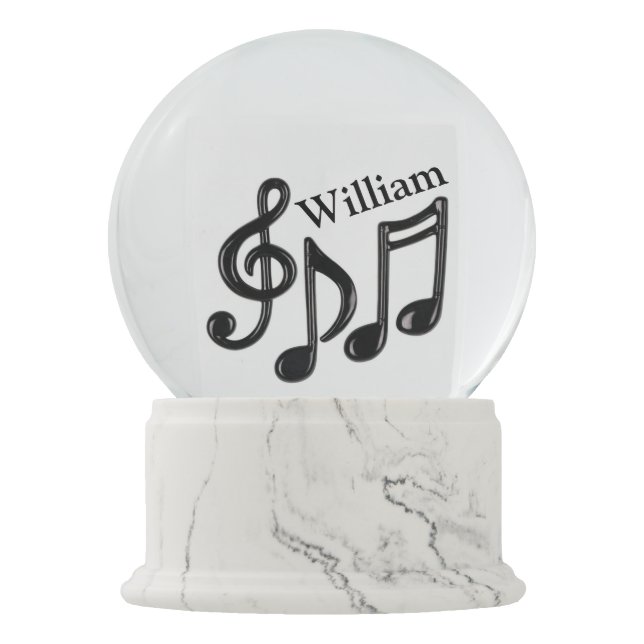 Custom Musical Snow Globe (Front)