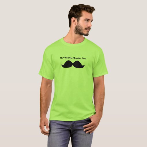 Custom Mustache Shirt Zazzle