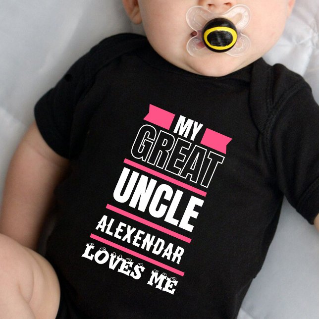 Custom My Great uncle loves me Baby Bodysuit (Creator Uploaded)