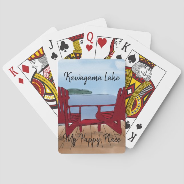Custom My Happy Place Poker Cards (Back)