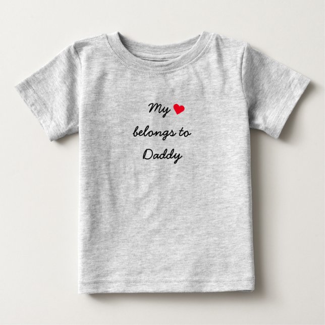 Custom My Heart Belongs To Girls Baseball Raglan Baby T-Shirt (Front)