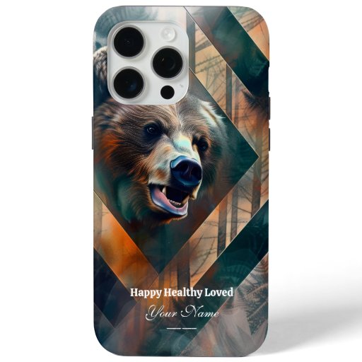 Custom : Mystic Forest Bear iPhone 15 ProMax Case