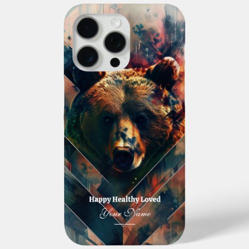 Custom  Mystic Forest Bear iPhone 15 ProMax Case