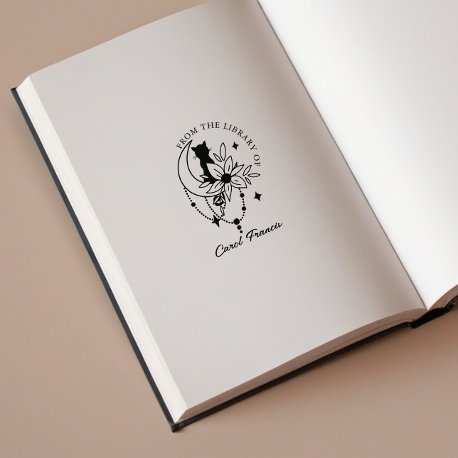 Custom Mystic Moon with Cat From the Library Of Rubber Stamp (Creator Uploaded)