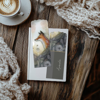 Custom Mystic Woodland Fox Bookmark