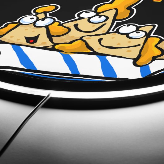 Custom Nachos Con Queso Mexican Food Advertising LED Sign (Edge)